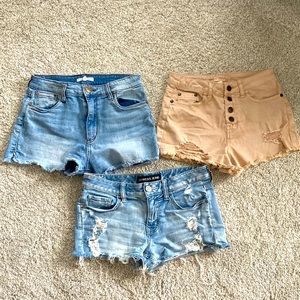 Denim shorts (3 pair bundle)